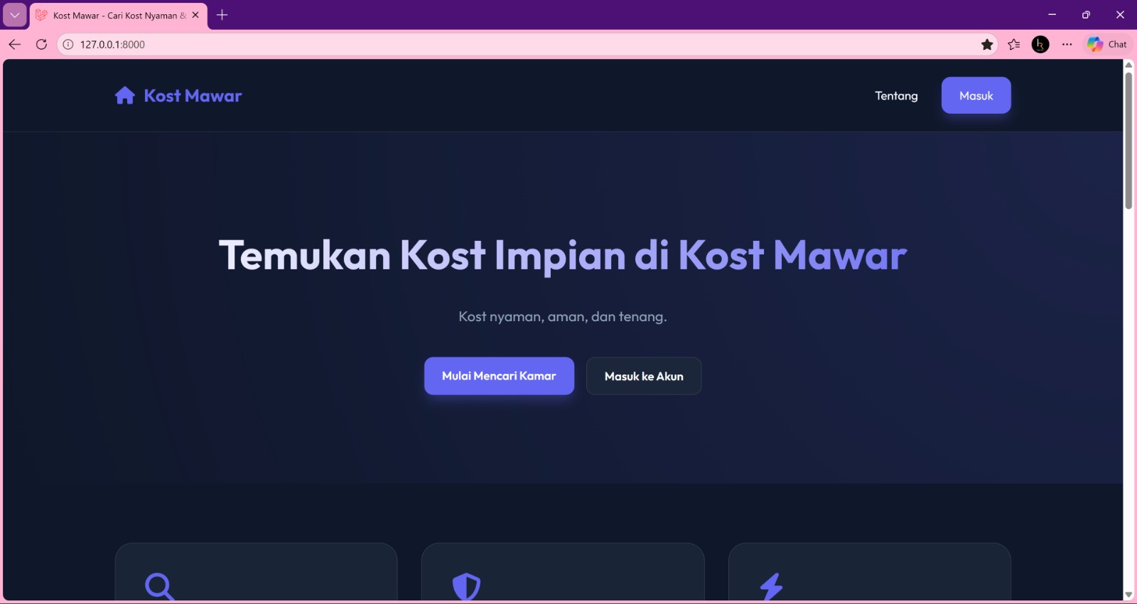 WEBSITE KOST KOST AN {Kebutuhan meningkatkan manajement kost kost an}